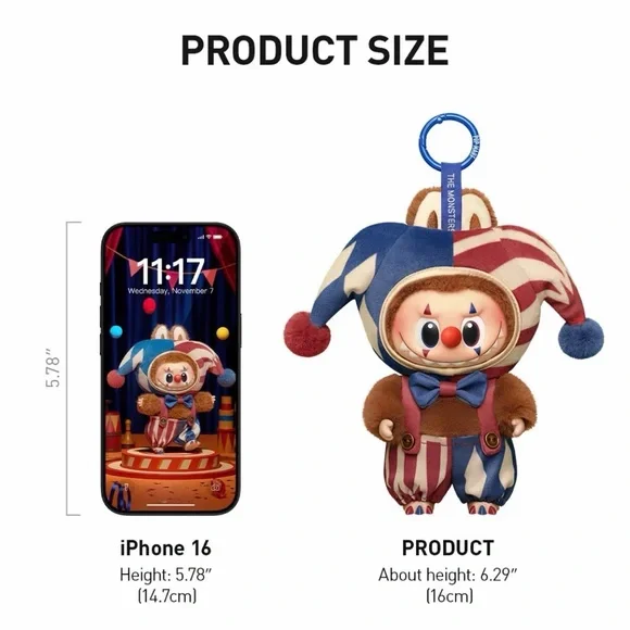 Authentic WHY SO SERIOUS Series - Vinyl Plush Pendant - UNOPENED -Juggling Clown - Picture 7 of 7